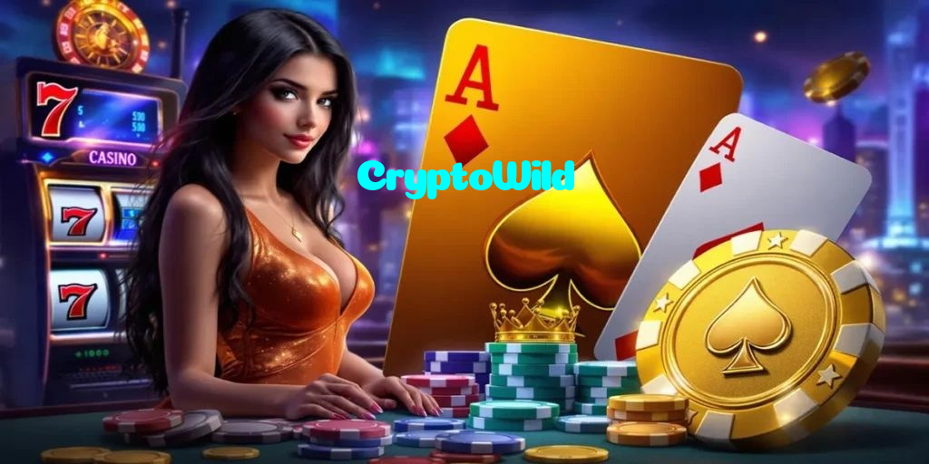 CryptoWild casino presented on mobile device in Pakistan with slots and live games